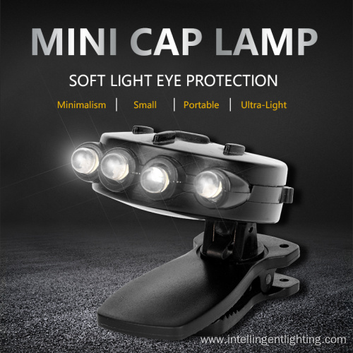 4LED Hat Clip Lamp Super Bright Cap Light